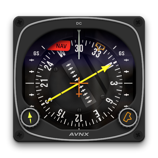 Digital recreation of the Bendix King KI 525A HSI.